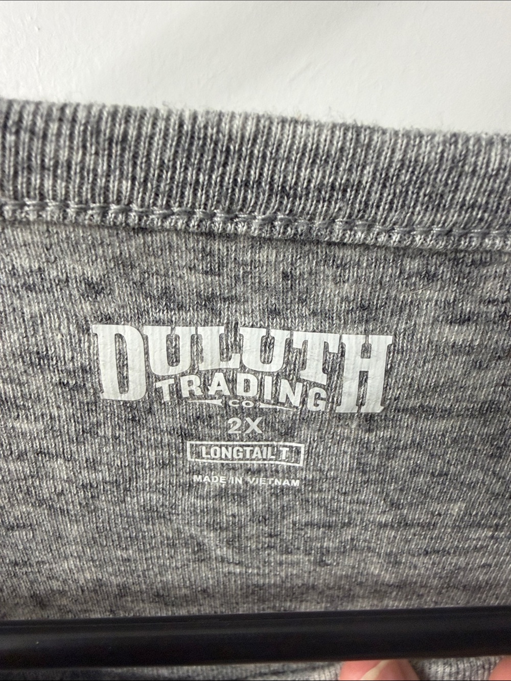 Duluth Trading Co Gray Long Sleeve Tee - Picture 3 of 3
